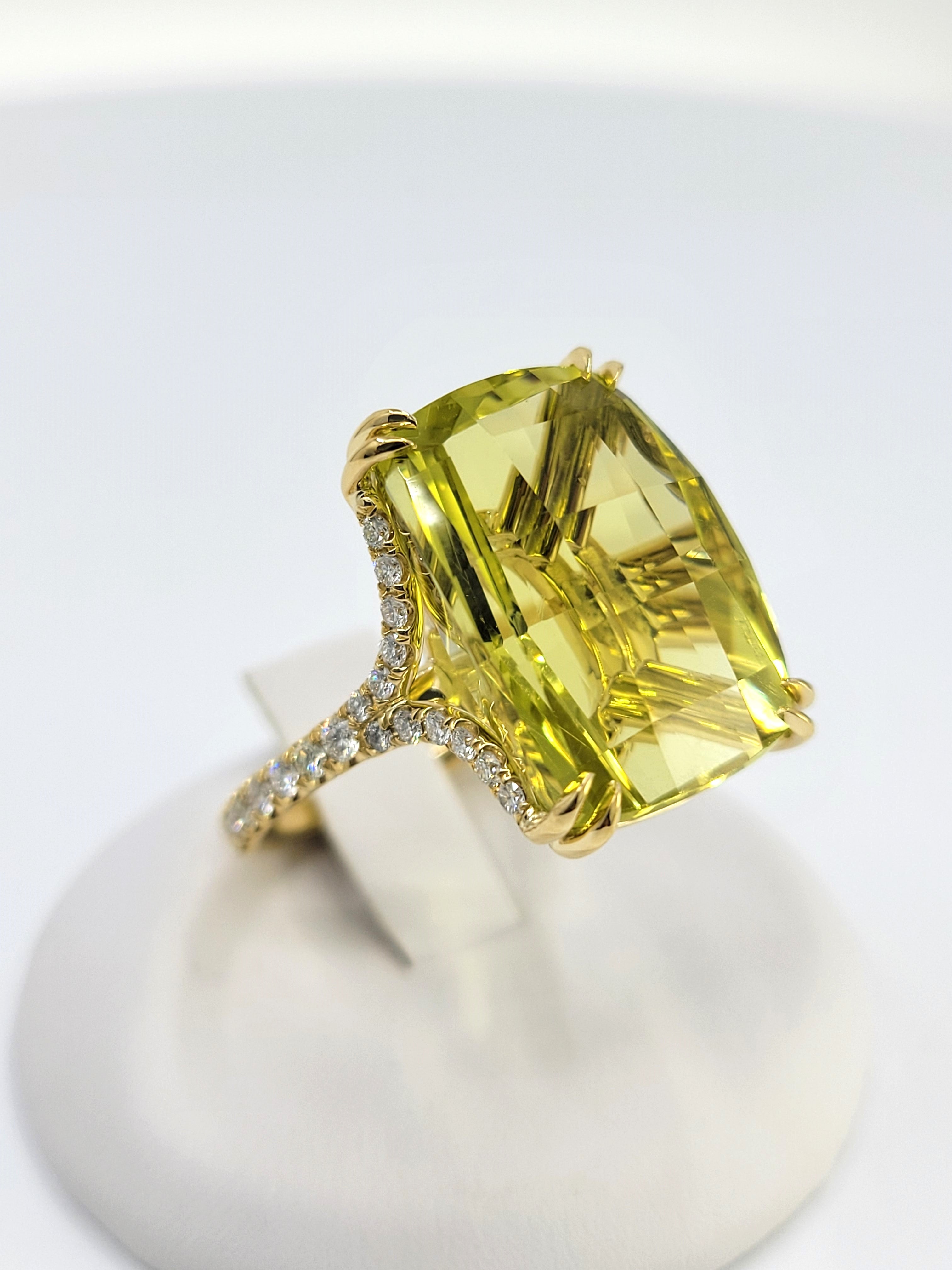 18 karat Lemon Quartz Ring – Orea Jewelry Inc.