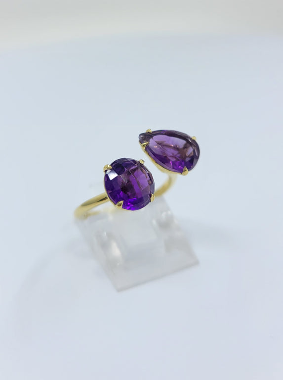 Amethyst Gumdrop Ring