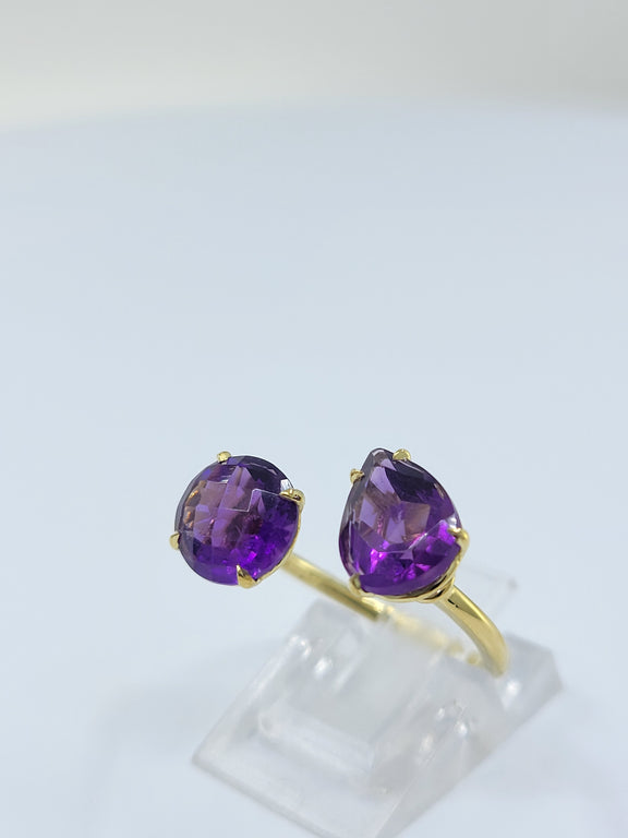 Amethyst Gumdrop Ring