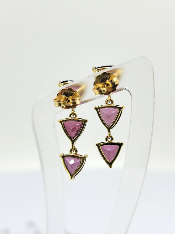 Rhodolite Garnet Triangles