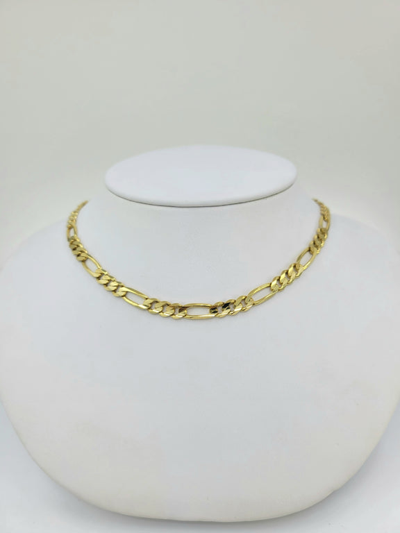 Figaro 14K Yellow Gold Chain (4.8mm)