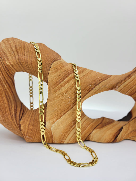 Figaro 14K Yellow Gold Chain (4.8mm)