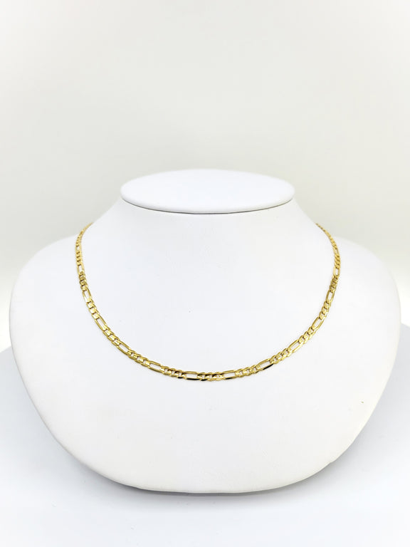 Figaro 14K Yellow Gold Chain (2.9mm)
