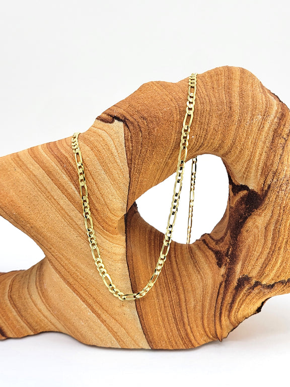 Figaro 14K Yellow Gold Chain (2.9mm)