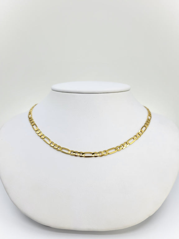 Figaro 14K Yellow Gold Chain (3.7mm)