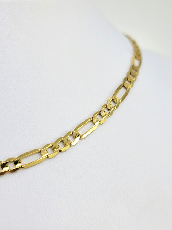 Figaro 14K Yellow Gold Chain (3.7mm)