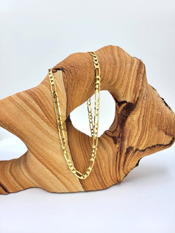 Figaro 14K Yellow Gold Chain (3.7mm)