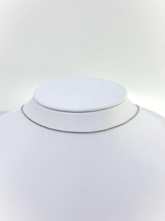 Dainty Trace Link Sterling Silver Chain (1mm)