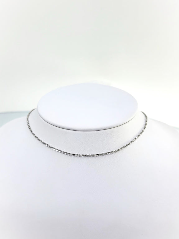 Dainty Trace Link Sterling Silver Chain (1.4mm)
